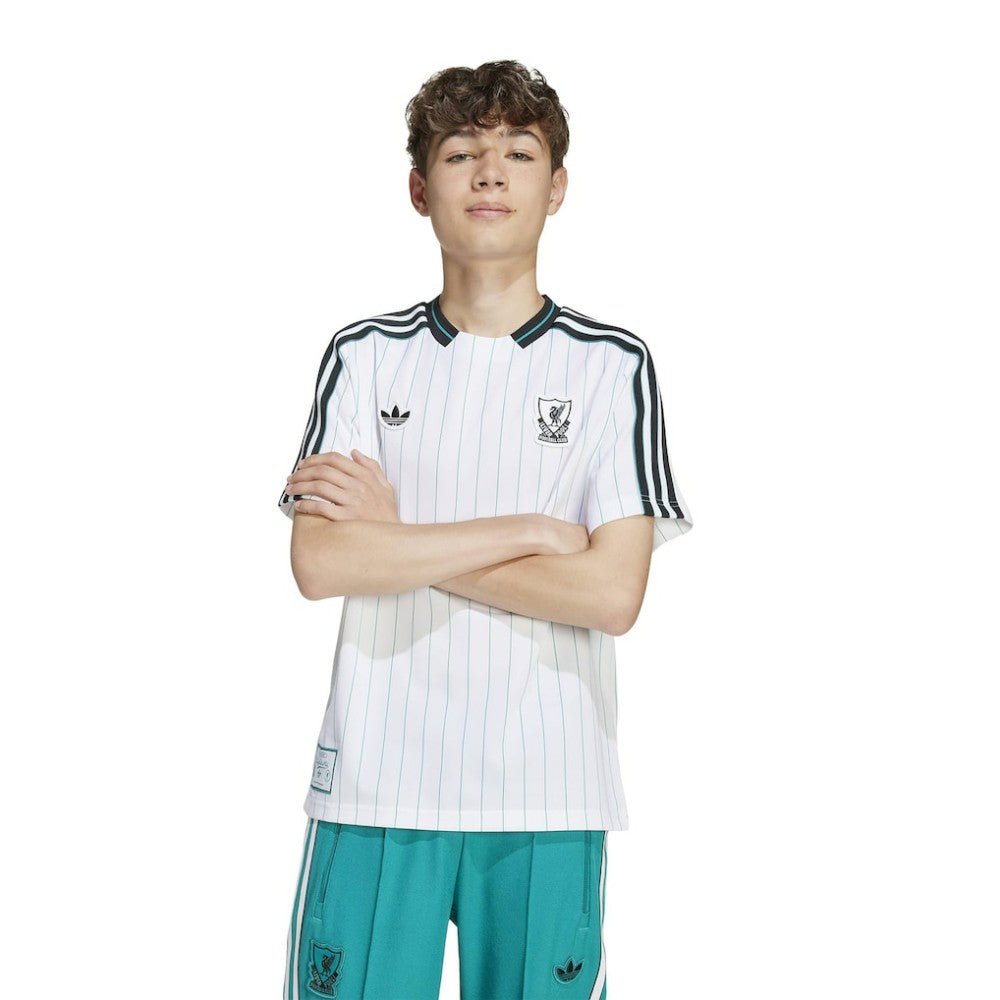 Adidas Liverpool Youth Terrace Icons Fashion Jerseys - White