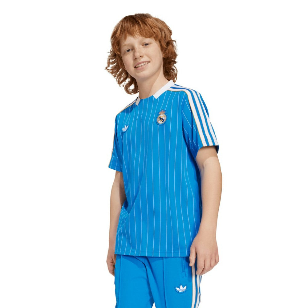Adidas Real Madrid Youth Terrace Icons Jerseys - Blue