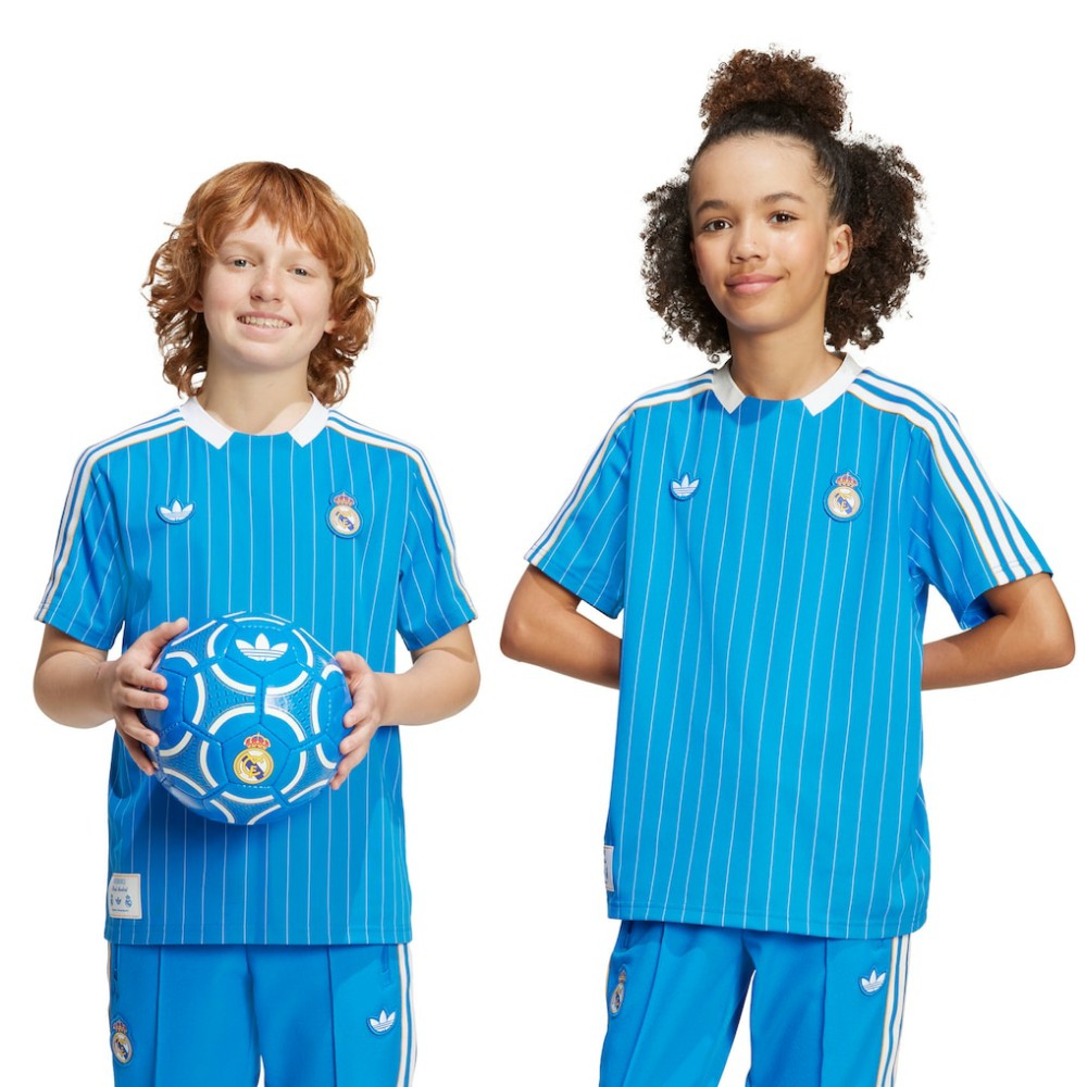 Adidas Real Madrid Youth Terrace Icons Jerseys - Blue