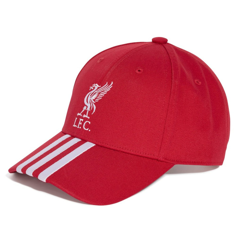 Adidas Liverpool Unisex Three-Stripe Dad Adjustable Hat - Red