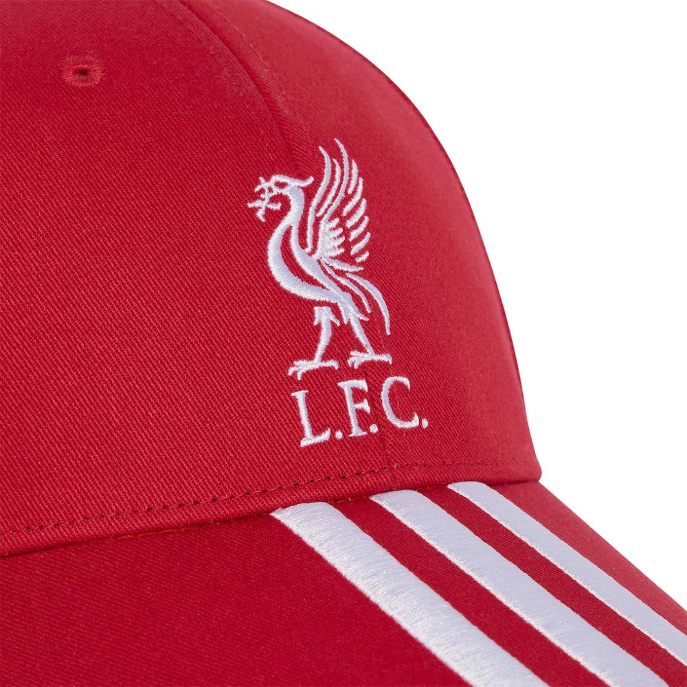 Adidas Liverpool Unisex Three-Stripe Dad Adjustable Hat - Red