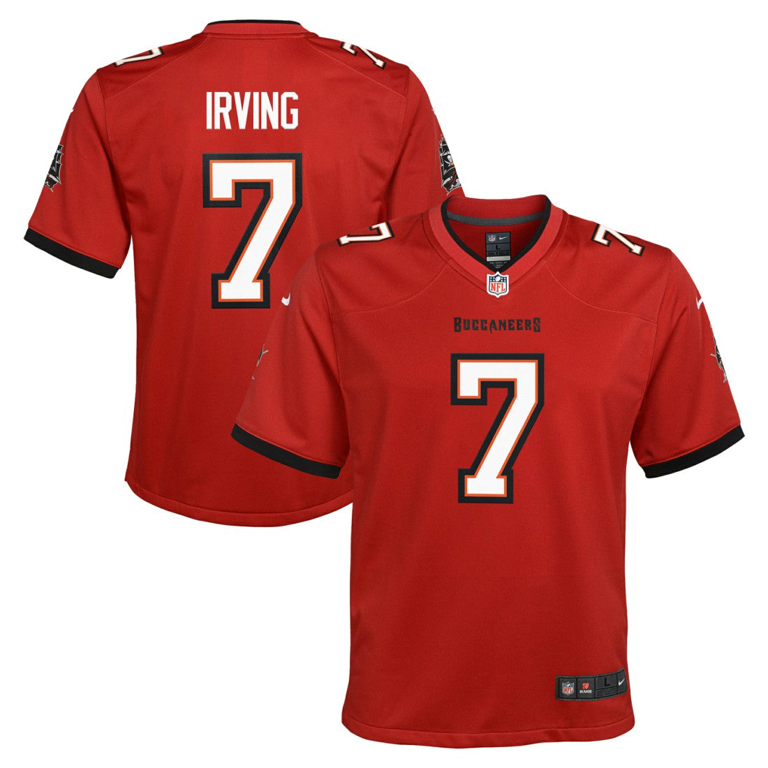 Bucky Irving Tampa Bay Buccaneers Youth Game Jersey Red - Nike