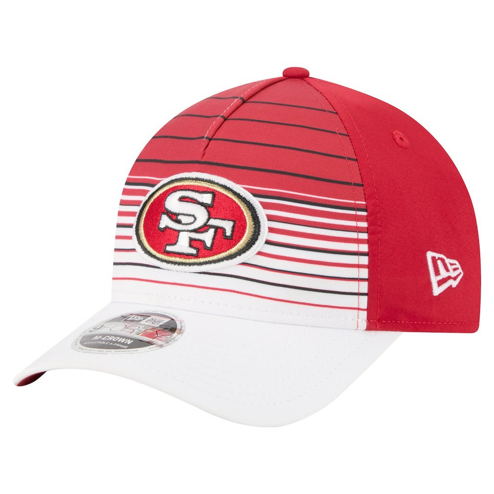 San Francisco 49ers New Era Adventure Gradient 9FORTY M-Crown A-Frame Adjustable Hat White/Scarlet - NFL