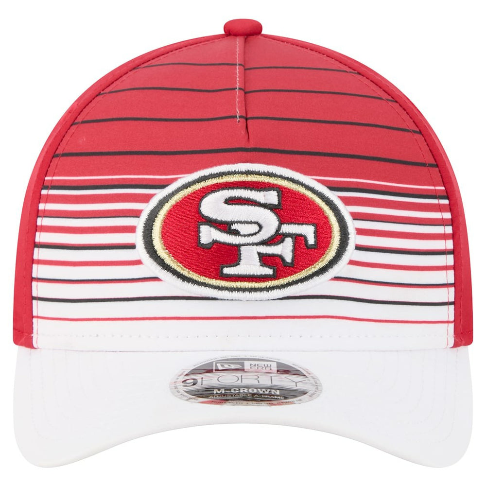 San Francisco 49ers New Era Adventure Gradient 9FORTY M-Crown A-Frame Adjustable Hat White/Scarlet - NFL