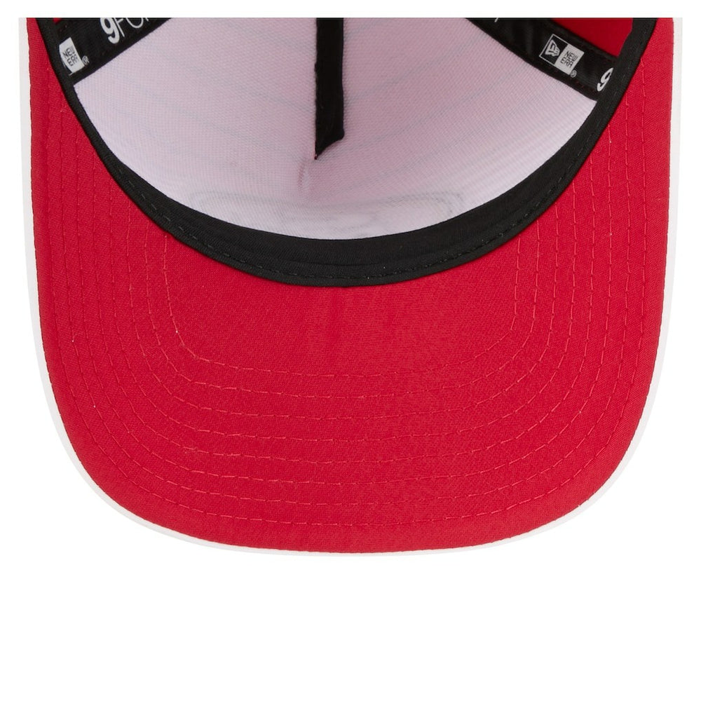 San Francisco 49ers New Era Adventure Gradient 9FORTY M-Crown A-Frame Adjustable Hat White/Scarlet - NFL
