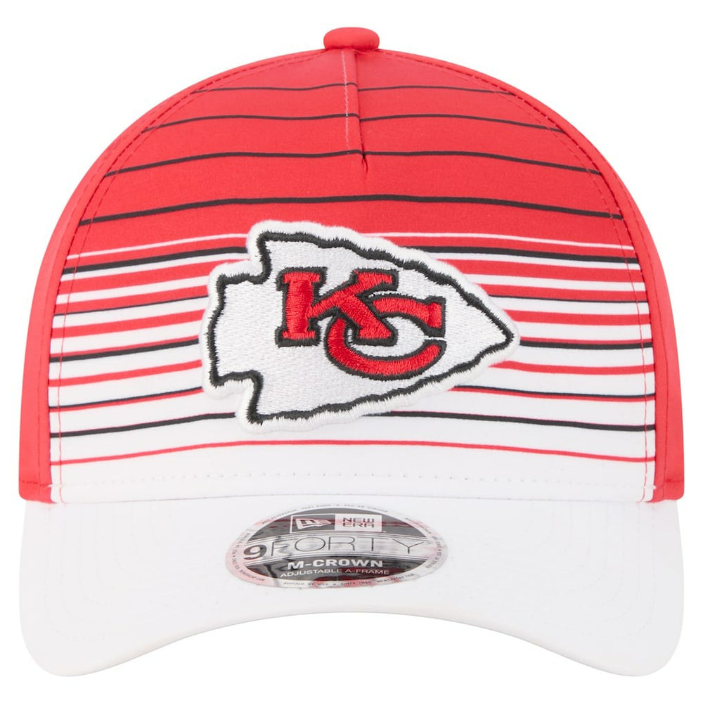 Kansas City Chiefs New Era Adventure Gradient 9FORTY M-Crown A-Frame Adjustable Hat White/Red - NFL