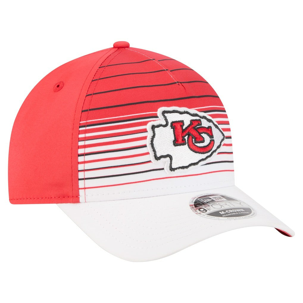 Kansas City Chiefs New Era Adventure Gradient 9FORTY M-Crown A-Frame Adjustable Hat White/Red - NFL