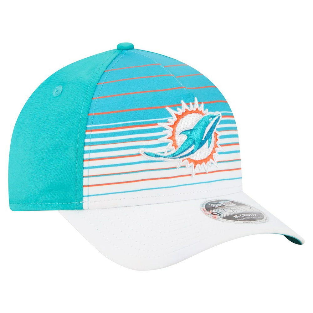 Miami Dolphins New Era Adventure Gradient 9FORTY M-Crown A-Frame Adjustable Hat White/Aqua - NFL