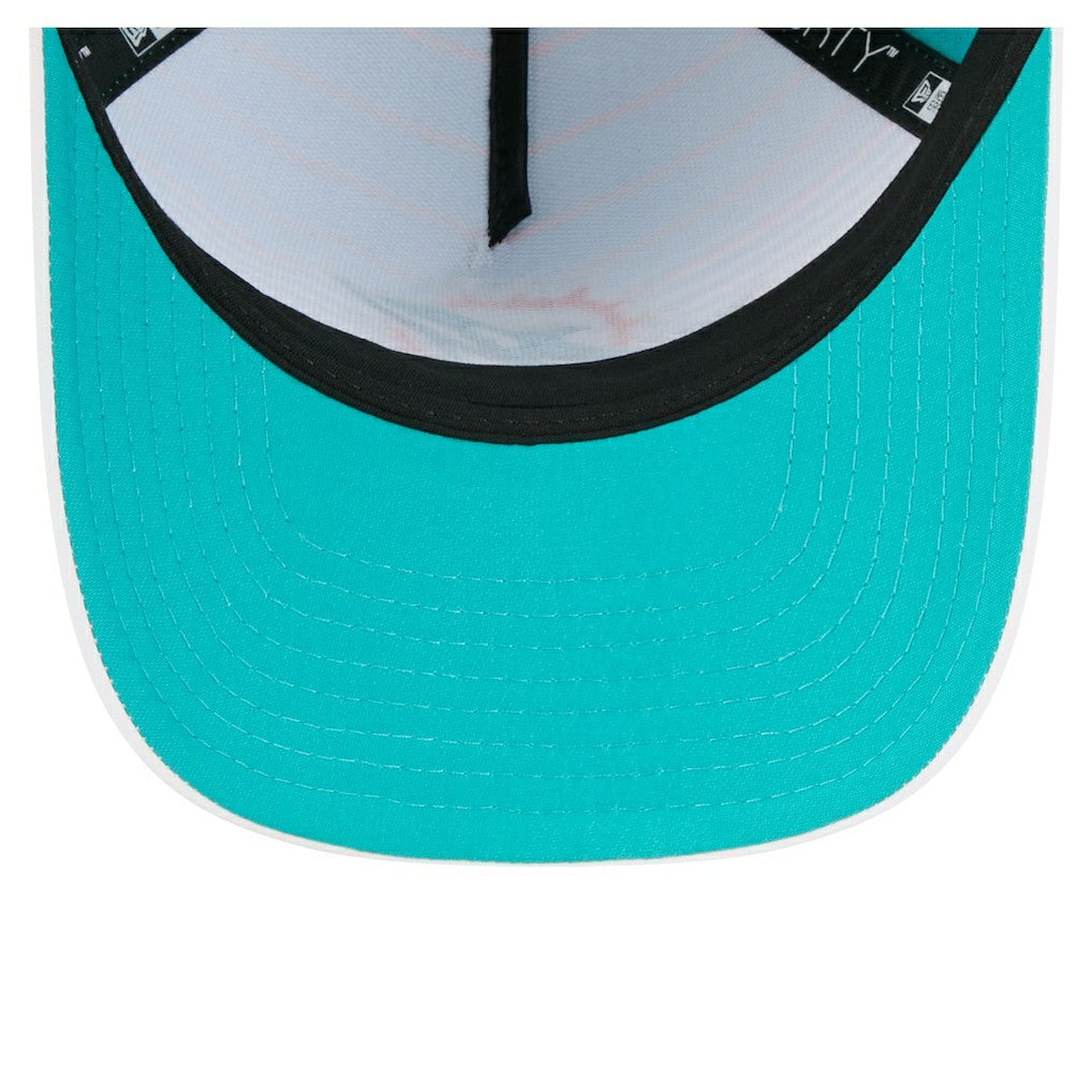 Miami Dolphins New Era Adventure Gradient 9FORTY M-Crown A-Frame Adjustable Hat White/Aqua - NFL