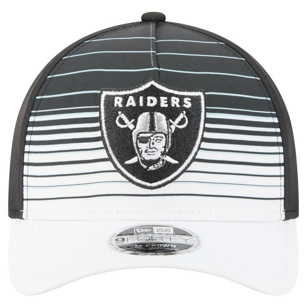 Las Vegas Raiders New Era Adventure Gradient 9FORTY M-Crown A-Frame Adjustable Hat White/Black - NFL