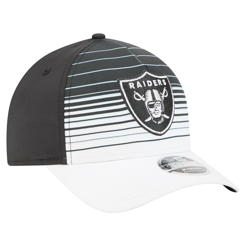 Las Vegas Raiders New Era Adventure Gradient 9FORTY M-Crown A-Frame Adjustable Hat White/Black - NFL