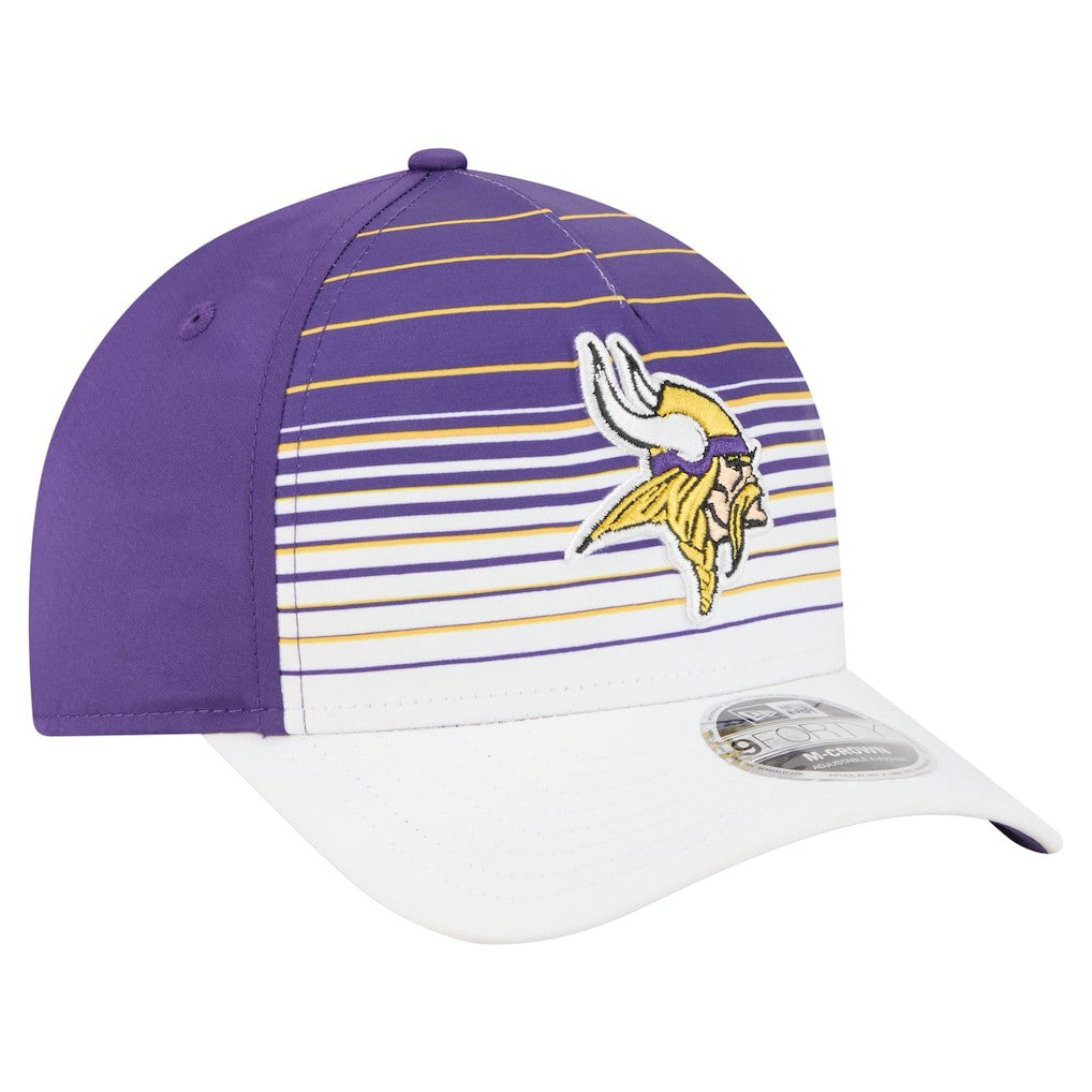 Minnesota Vikings New Era Adventure Gradient 9FORTY M-Crown A-Frame Adjustable Hat White/Purple - NFL