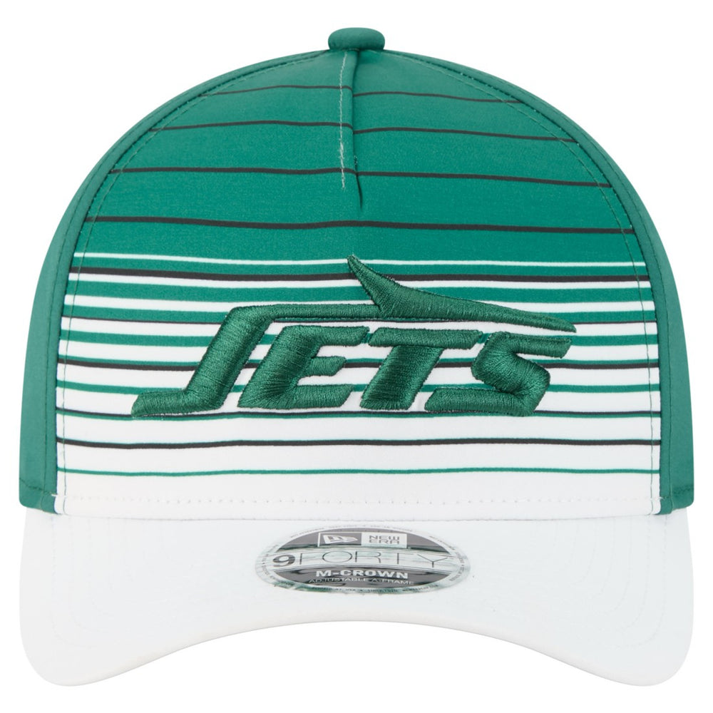 New York Jets New Era Adventure Gradient 9FORTY M-Crown A-Frame Adjustable Hat White/Green - NFL