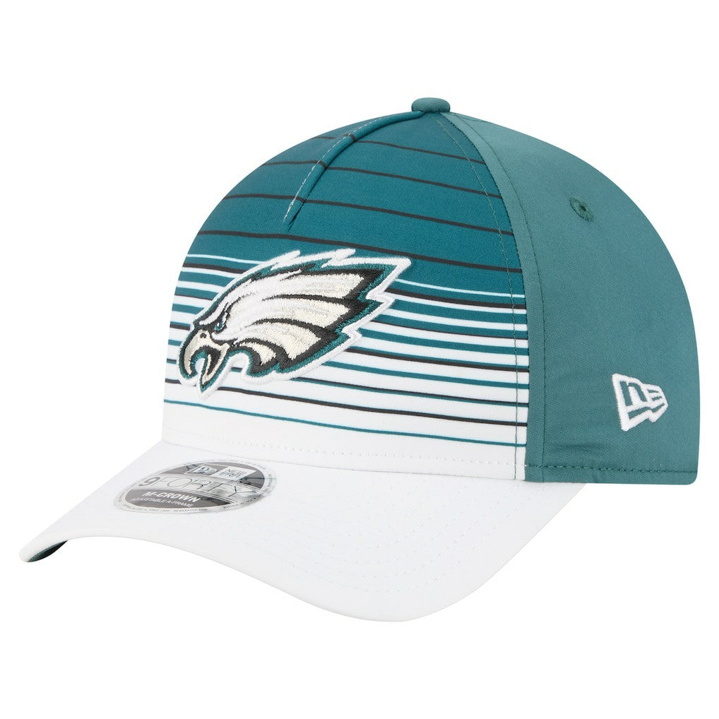 Philadelphia Eagles New Era Adventure Gradient 9FORTY M-Crown A-Frame Adjustable Hat White/Midnight Green - NFL