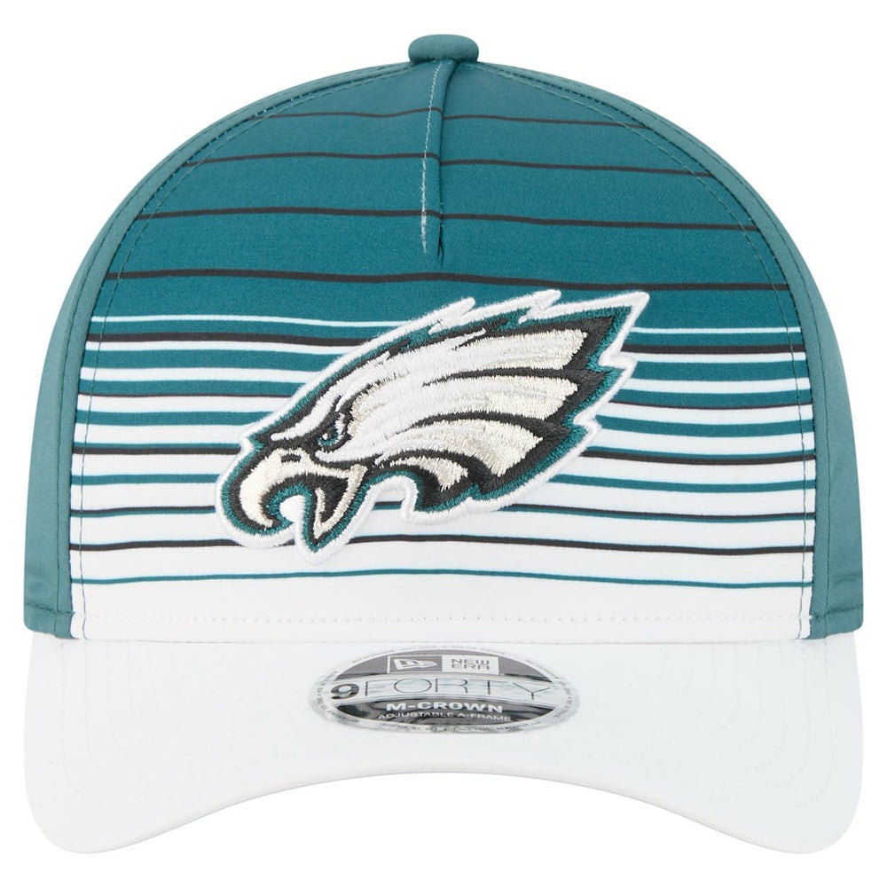 Philadelphia Eagles New Era Adventure Gradient 9FORTY M-Crown A-Frame Adjustable Hat White/Midnight Green - NFL