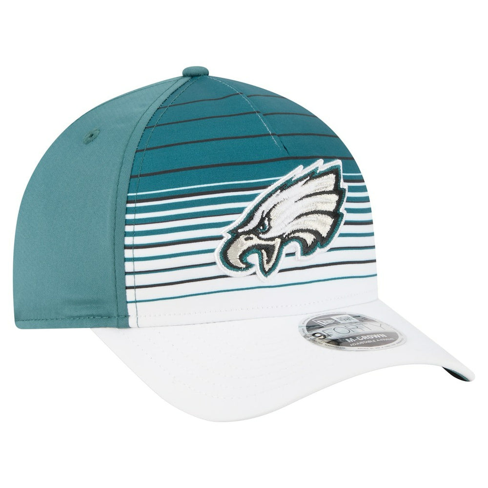 Philadelphia Eagles New Era Adventure Gradient 9FORTY M-Crown A-Frame Adjustable Hat White/Midnight Green - NFL