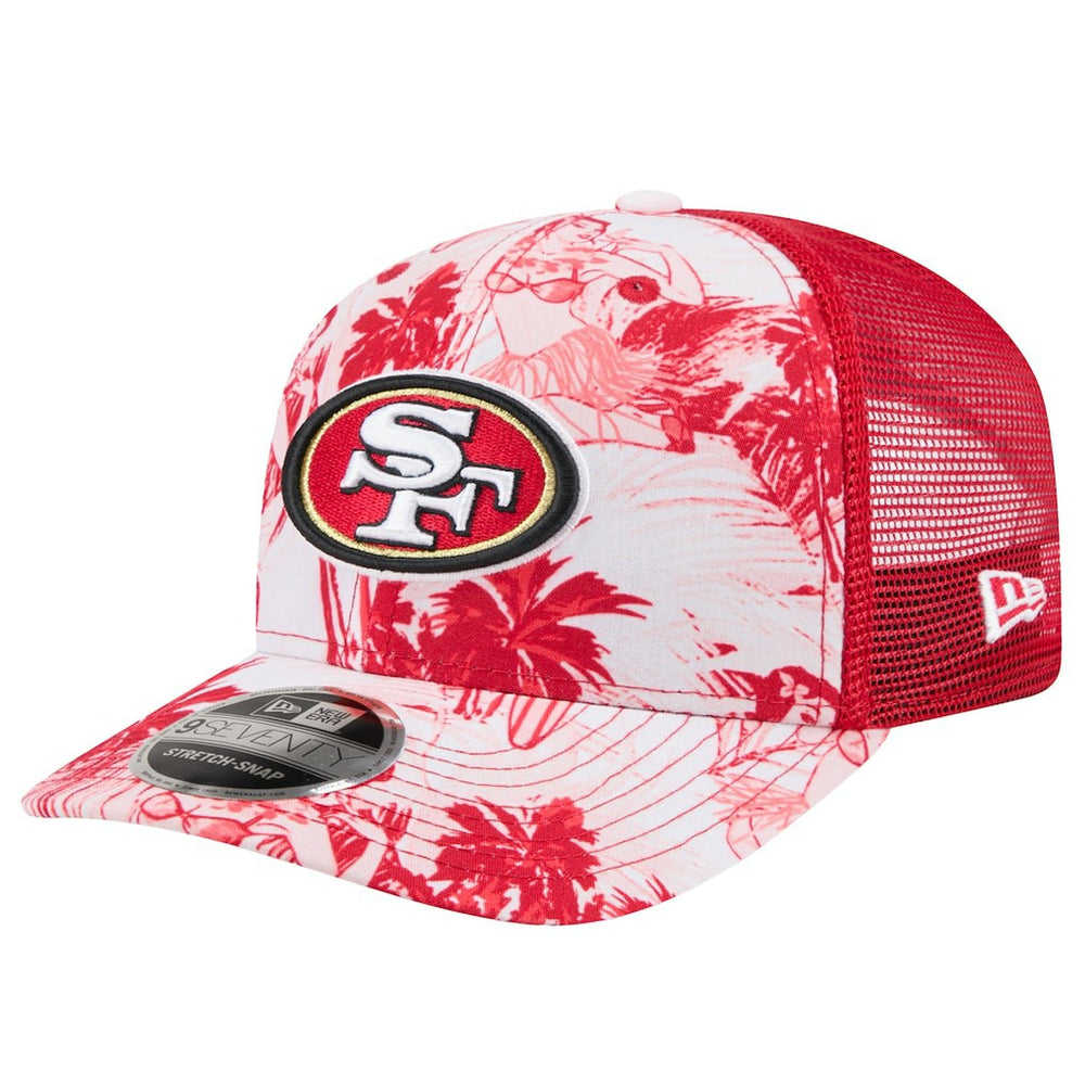 San Francisco 49ers New Era Hula 9SEVENTY Adjustable Trucker Hat Scarlet - NFL