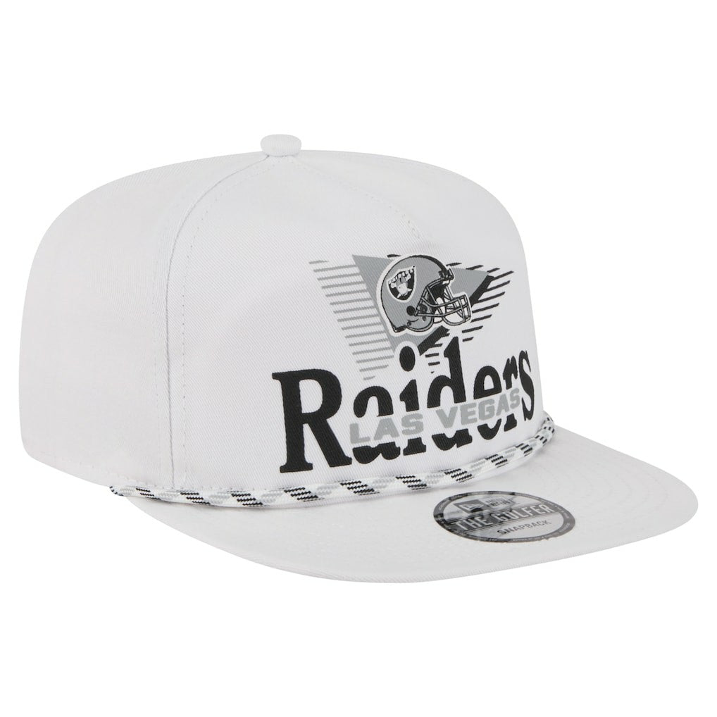 Las Vegas Raiders New Era Collide Golfer Snapback Hat White - NFL