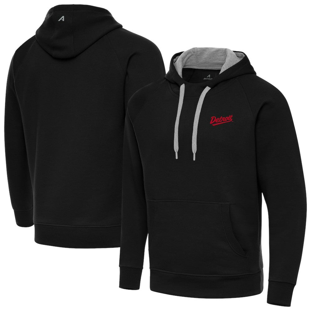Detroit Red Wings - Antigua 2025 NHL Stadium Series Victory Pullover Hoodie Black