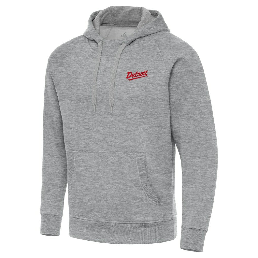Detroit Red Wings - Antigua 2025 NHL Stadium Series Victory Pullover Hoodie Heather Gray