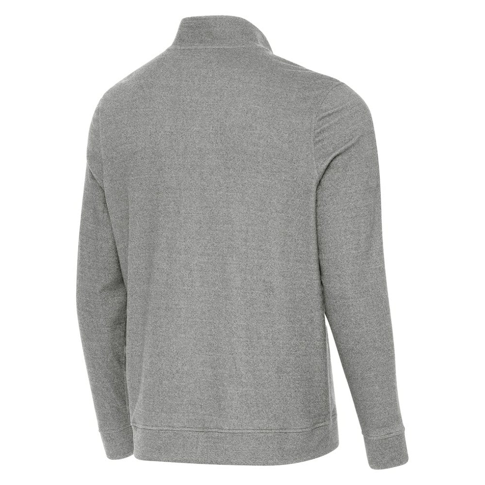 Detroit Red Wings - Antigua 2025 NHL Stadium Series Subtle Quarter-Zip Top Heather Black