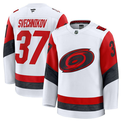 Andrei Svechnikov Carolina Hurricanes Fanatics Away Premium Jersey - White | NHL Jerseys