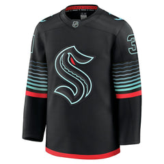 Philipp Grubauer Seattle Kraken Fanatics Alternate Premium Player Jersey Black