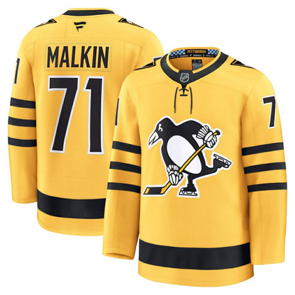 Evgeni Malkin Pittsburgh Penguins Fanatics Alternate Premium Player Jersey - Gold | NHL Jerseys