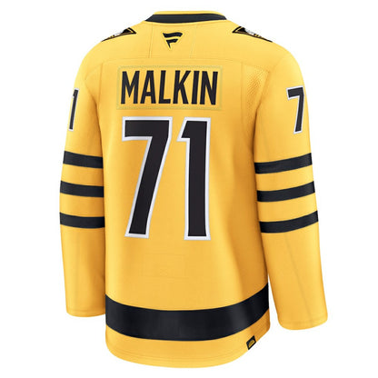 Evgeni Malkin Pittsburgh Penguins Fanatics Alternate Premium Player Jersey - Gold | NHL Jerseys