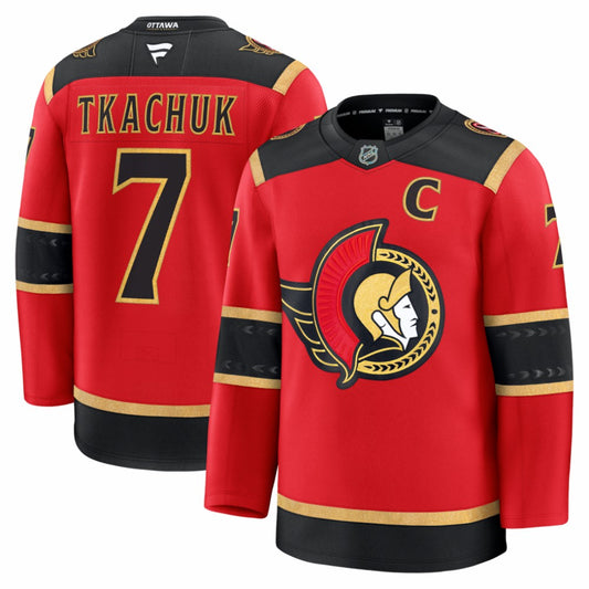 Brady Tkachuk Ottawa Senators Fanatics Alternate Premium Jersey - Red | NHL Jerseys