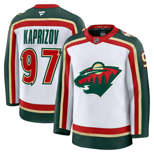 Kirill Kaprizov Minnesota Wild Fanatics 25th Anniversary Premium Player Jersey - White | NHL Jerseys
