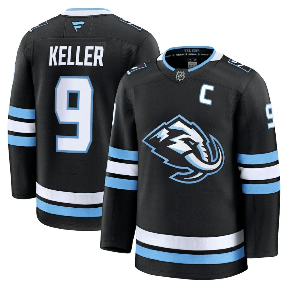 Clayton Keller Utah Mammoth Fanatics Home Premium Player Jersey - Black | NHL Jerseys