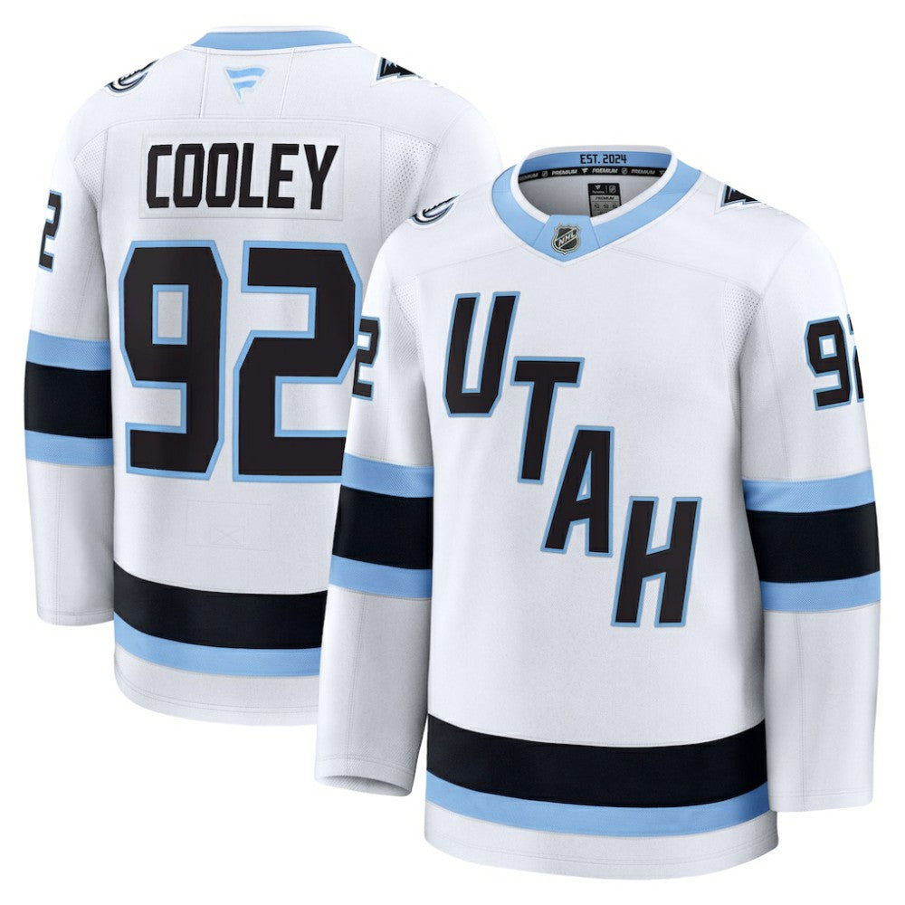 Logan Cooley Utah Mammoth Fanatics Away Premium Player Jersey - White | NHL Jerseys