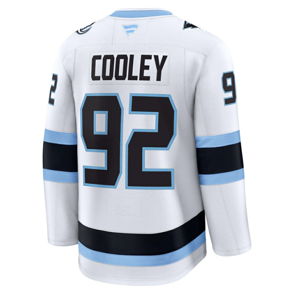 Logan Cooley Utah Mammoth Fanatics Away Premium Player Jersey - White | NHL Jerseys