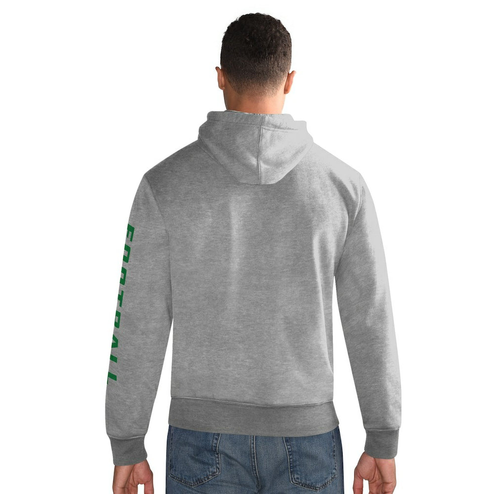 Philadelphia Eagles Starter Vintage Pullover Hoodie Heather Gray - NFL