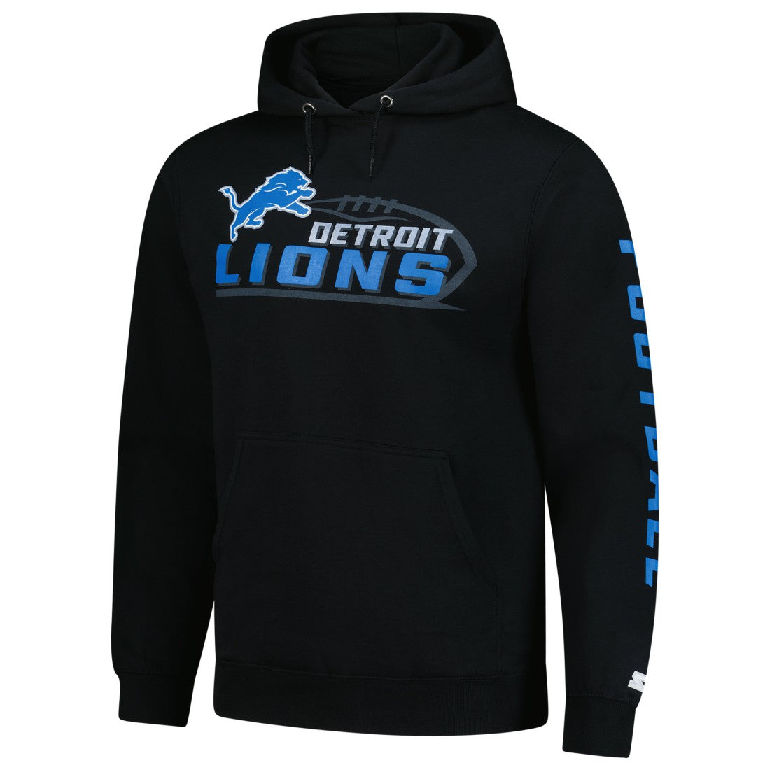 Detroit Lions Starter Vintage Pullover Hoodie Black - NFL