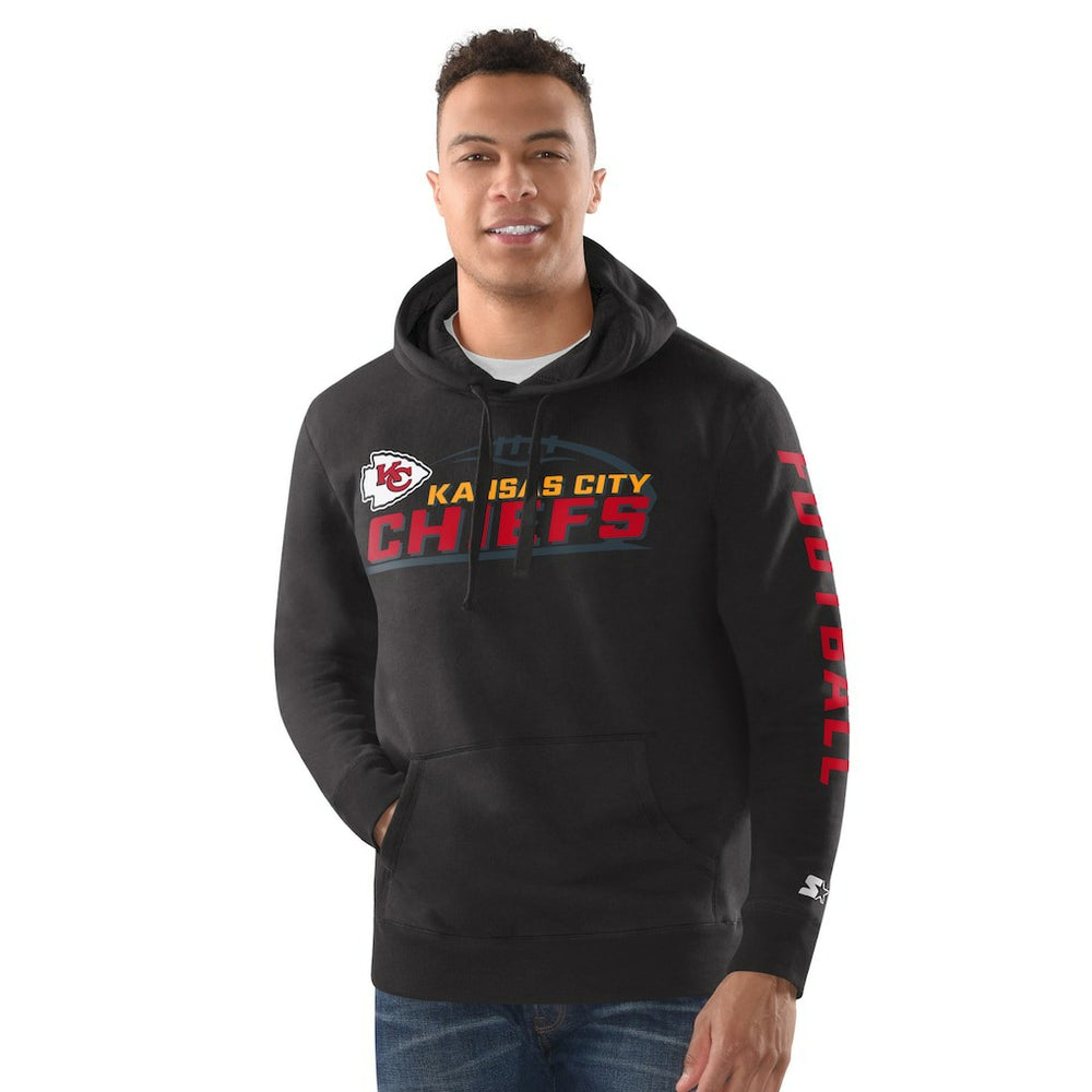Kansas City Chiefs Starter Vintage Pullover Hoodie Black - NFL