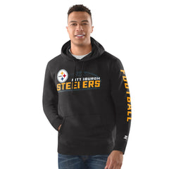 Pittsburgh Steelers Starter Vintage Pullover Hoodie Heather Gray - NFL