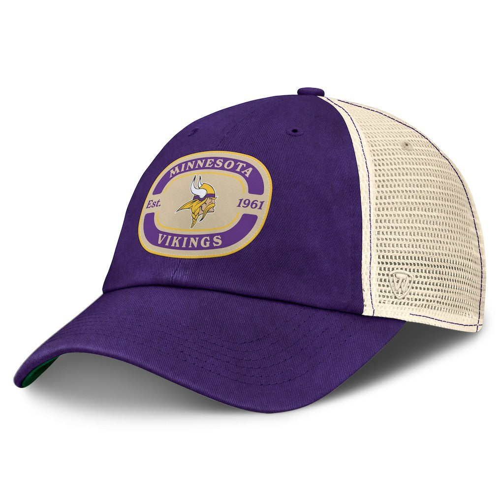 Minnesota Vikings Top of the World Team Patch Adjustable Hat Purple - NFL