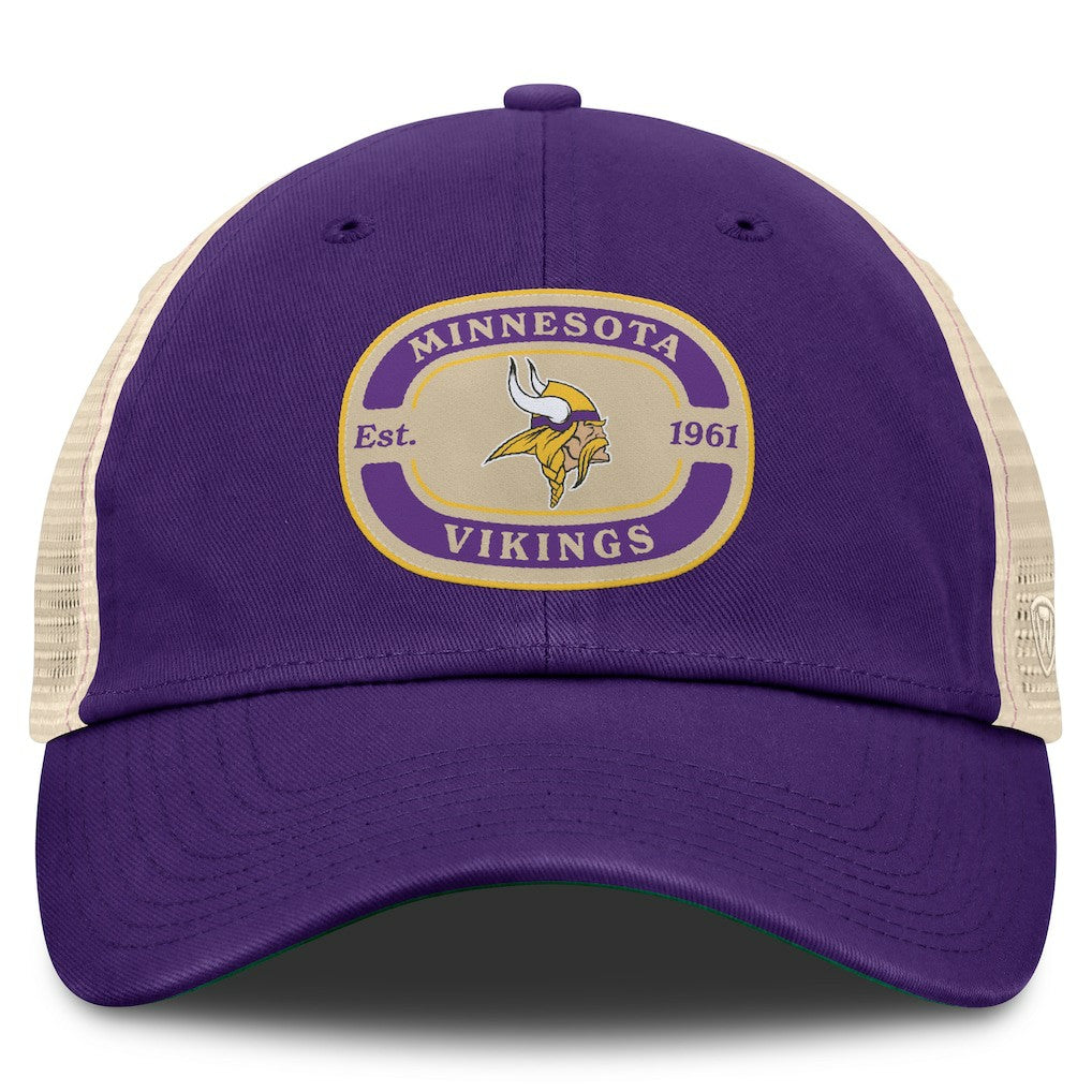 Minnesota Vikings Top of the World Team Patch Adjustable Hat Purple - NFL