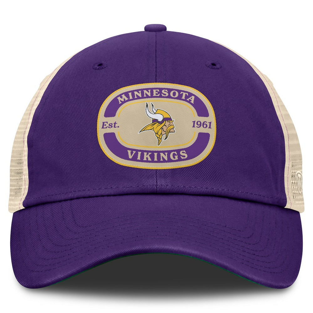 Minnesota Vikings Top of the World Team Patch Adjustable Hat Purple - NFL