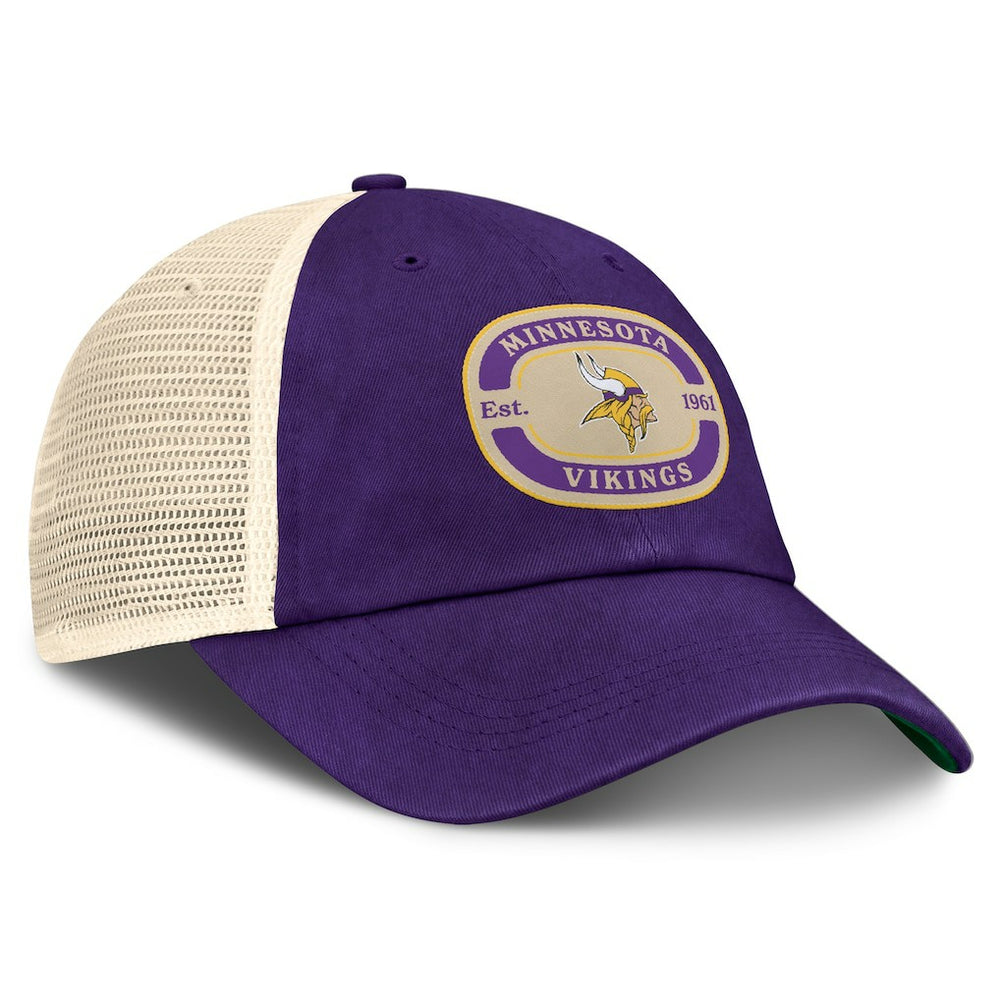 Minnesota Vikings Top of the World Team Patch Adjustable Hat Purple - NFL