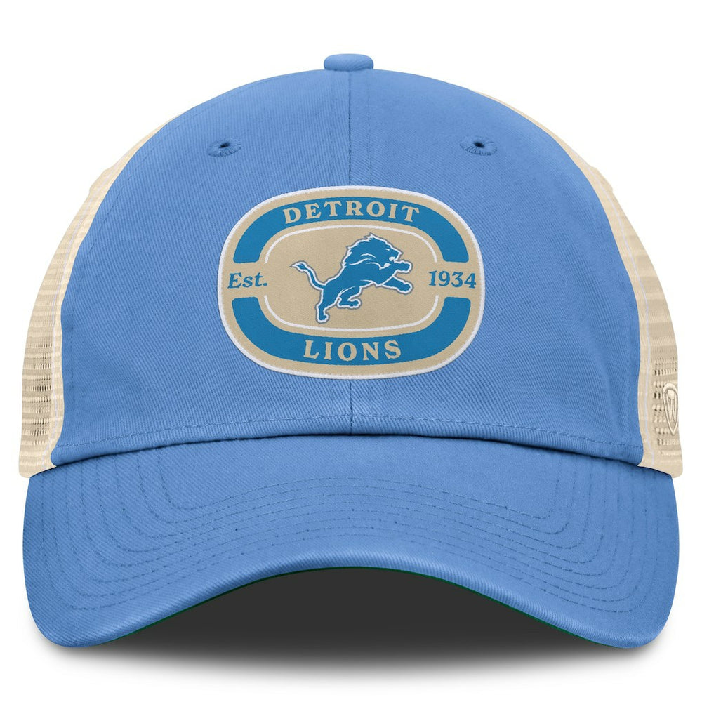 Detroit Lions Top of the World Team Patch Adjustable Hat Blue - NFL