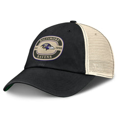 Baltimore Ravens Top of the World Team Patch Adjustable Hat Black - NFL