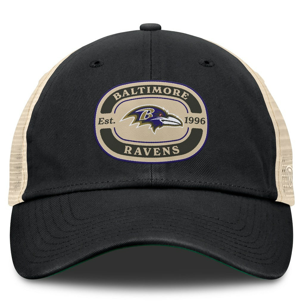 Baltimore Ravens Top of the World Team Patch Adjustable Hat Black - NFL