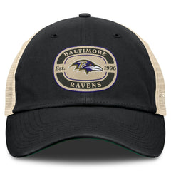 Baltimore Ravens Top of the World Team Patch Adjustable Hat Black - NFL
