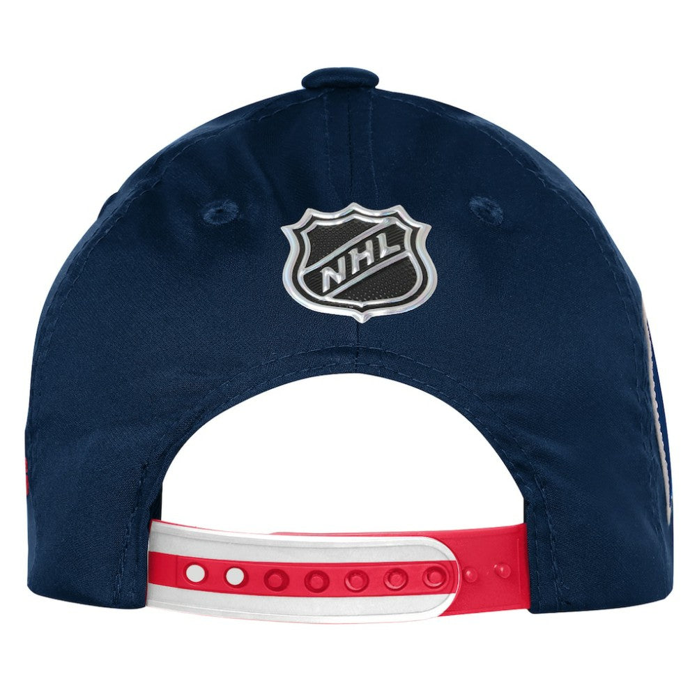 New York Rangers Fanatics Youth 2025 NHL Draft Authentic Pro On-Stage Podium Adjustable Hat Navy