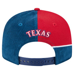 Texas Rangers New Era Retro Split Corduroy Snapback Hat On Sale