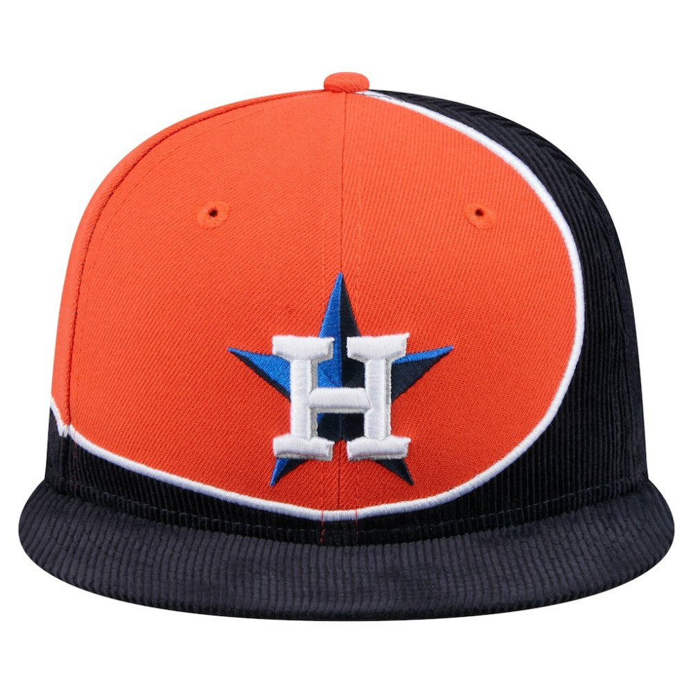 Houston Astros New Era Retro Split Corduroy Snapback Hat for sale