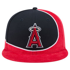 Los Angeles Angels New Era Retro Split Corduroy Snapback Hat discount